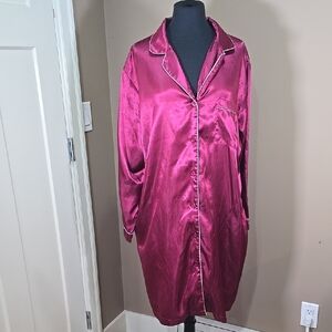 Women's Satin Pink Nightshirt